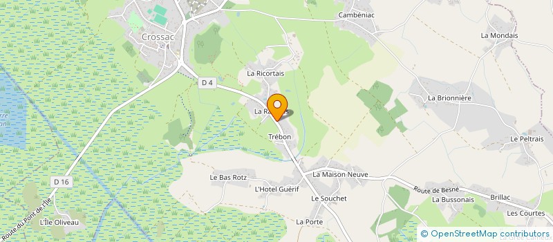 localisation de l'entreprise BRIERE ASSAINISSEMENT ET TRAVAUX DIVERS  CROSSAC