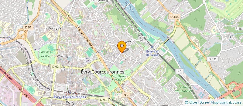 localisation de l'entreprise BRIERE C ET MORCHAIN C à EVRY-COURCOURONNES