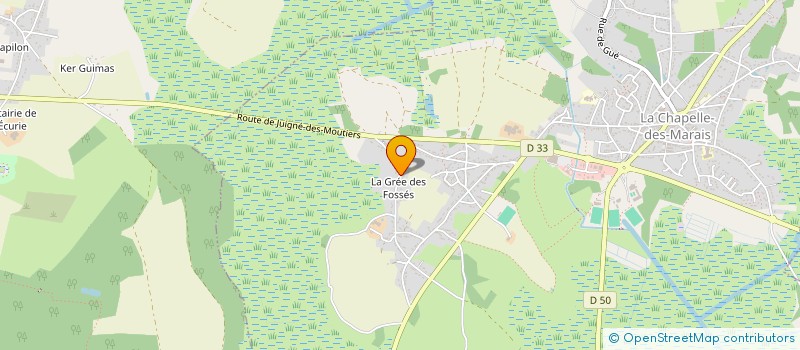 localisation de l'entreprise BRIERE EVASION à LA CHAPELLE-DES-MARAIS