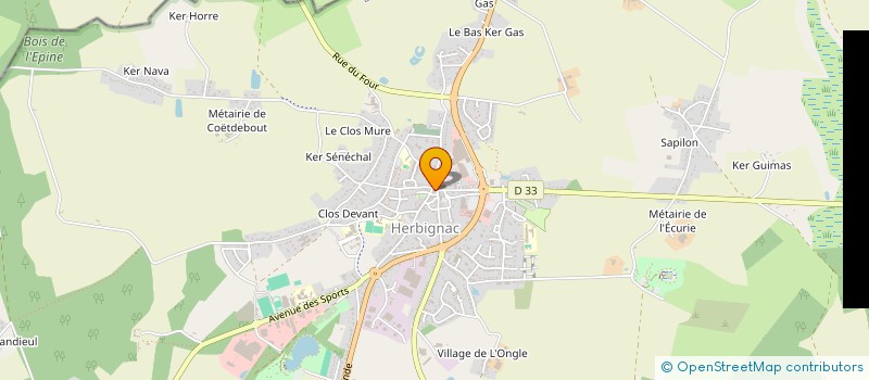 localisation de l'entreprise BRIERE TENNIS DE TABLE  HERBIGNAC