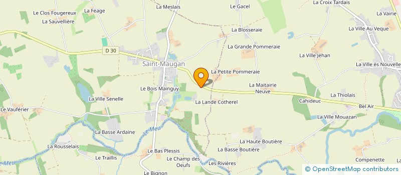 localisation de l'entreprise BRIEUC IMMO 35  SAINT-MAUGAN