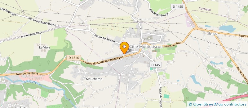 localisation de l'entreprise BRIGADE FELINE DU NORD ISERE  LA BATIE-MONTGASCON