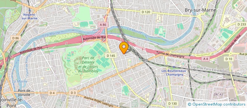 localisation de l'entreprise BRIGADE INTERNATIONALE POUR LA PAIX ET LA NON-VIOLENCE  CHAMPIGNY-SUR-MARNE