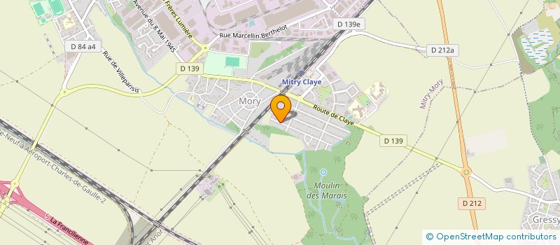 localisation de l'entreprise BRIGADE INTERVENTION SECURITE PRIVEE à MITRY-MORY