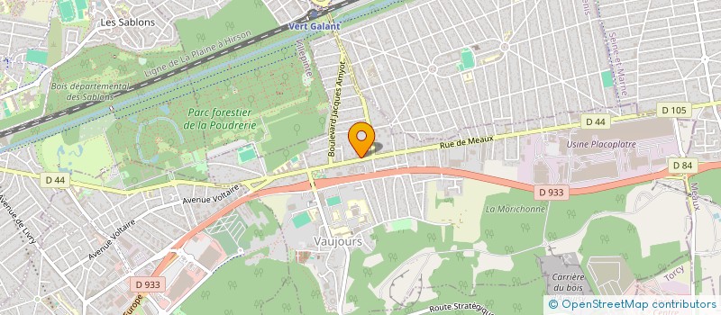 localisation de l'entreprise BRIGADE MB NETTOYAGE à VAUJOURS