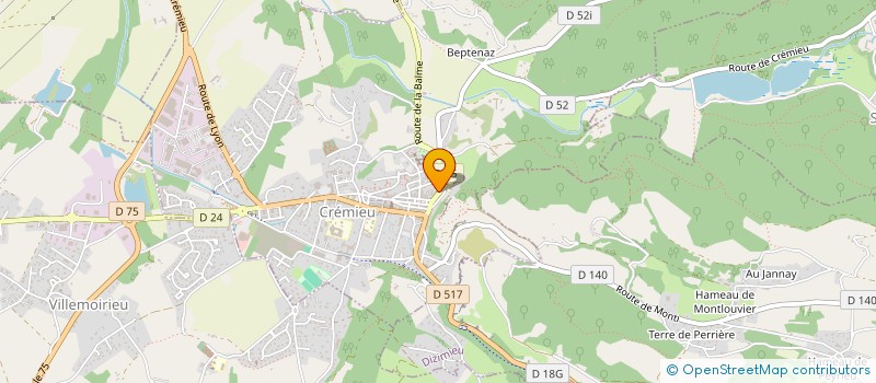 localisation de l'entreprise BRIGADE VERTE DE CREMIEU  CREMIEU