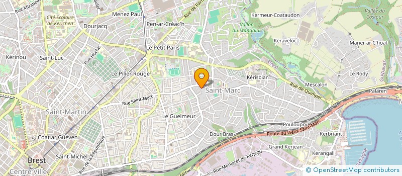 localisation de l'entreprise BRIGAVI  BREST