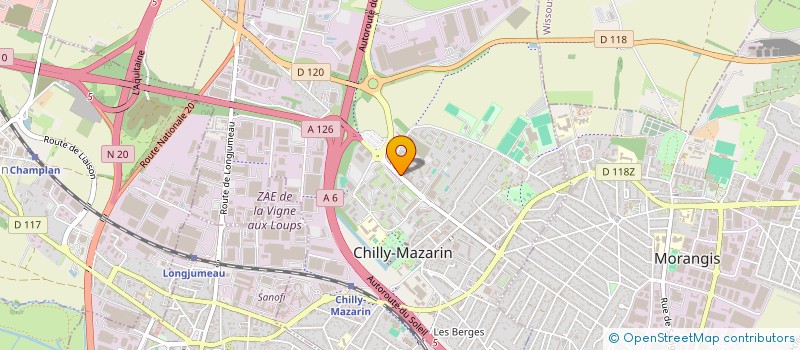 localisation de l'entreprise BRIGHT FUTURE à CHILLY-MAZARIN