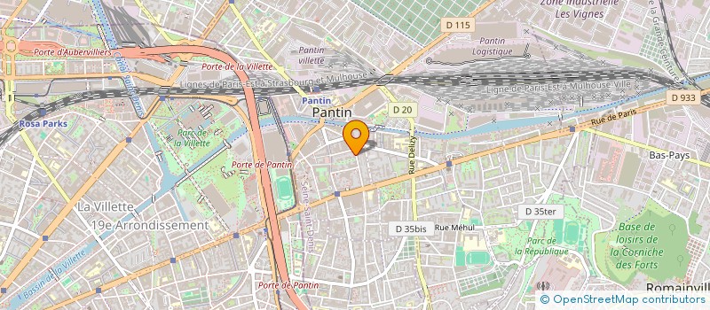 localisation de l'entreprise BRIGHT SERVICES  PANTIN