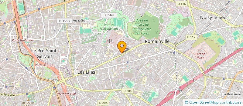 localisation de l'entreprise BRIGHTEC FRANCE à ROMAINVILLE