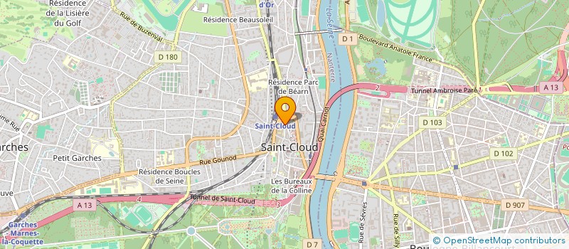 localisation de l'entreprise BRIGHTWEB à SAINT-CLOUD