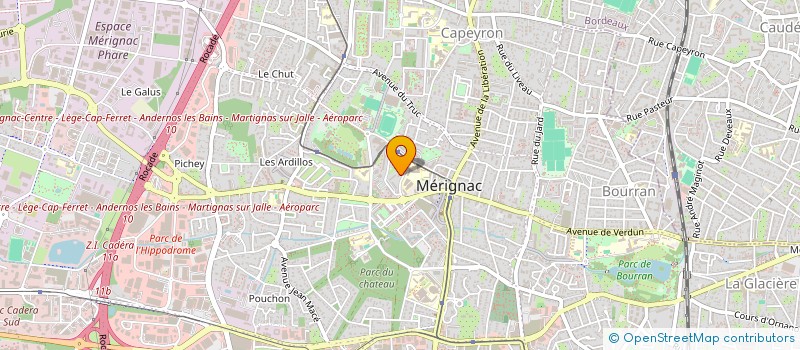 localisation de l'entreprise BRIGIMED  MERIGNAC