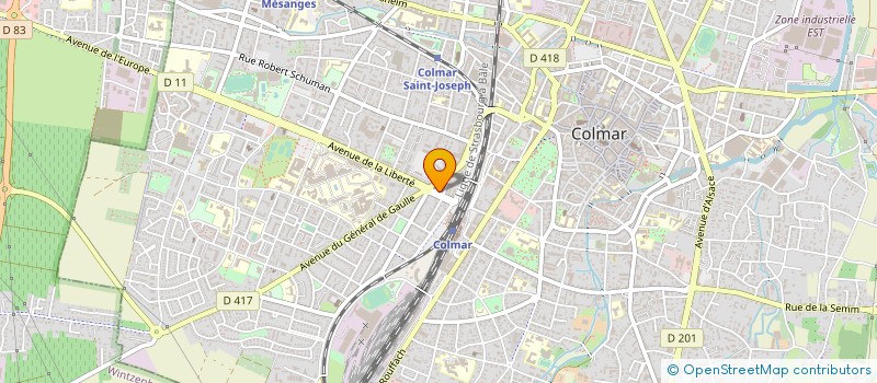 localisation de l'entreprise BRIGITTE DURR FORMATIONS  COLMAR