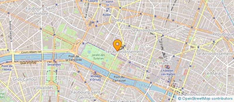 localisation de l'entreprise BRIGITTE ERMEL JOAILLIER à PARIS