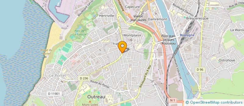 localisation de l'entreprise BRIGITTE ET CLAUDE ALAIN à OUTREAU