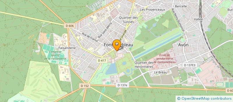 localisation de l'entreprise BRIGITTE LAINE  FONTAINEBLEAU