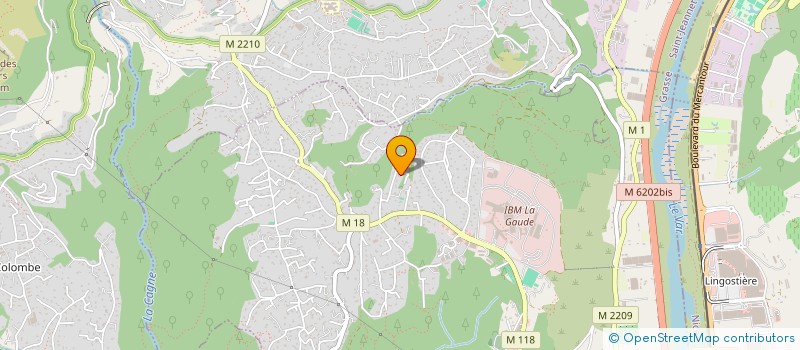 localisation de l'entreprise BRIGITTE TALON ENTREPRISE  LA GAUDE