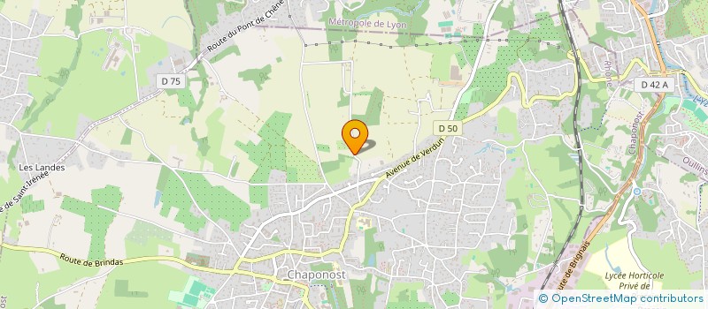 localisation de l'entreprise BRIGNAIS 211  CHAPONOST