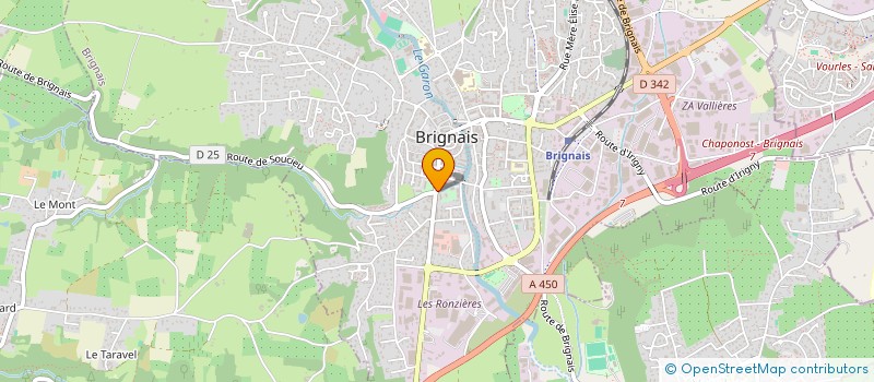 localisation de l'entreprise BRIGNAIS CONTROLE CARS  BRIGNAIS