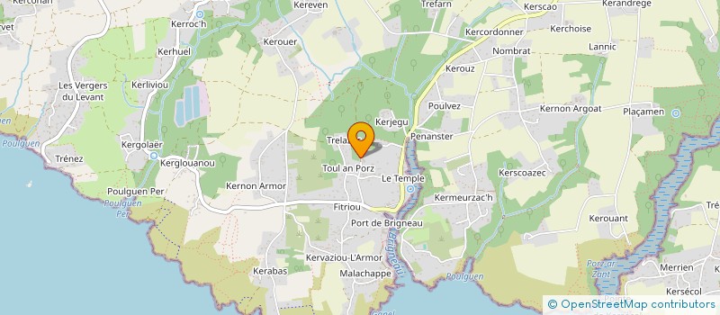 localisation de l'entreprise BRIGNEAU DIGUE EN FETE  MOELAN-SUR-MER