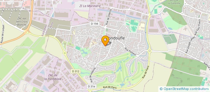 localisation de l'entreprise BRIGNOLES DISTRIBUTION à BONDOUFLE