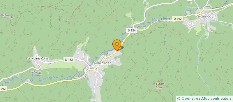 localisation de l'entreprise BRIGNON CONSTRUCTION  ALLARMONT