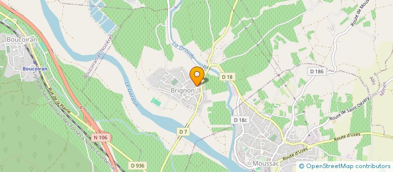 localisation de l'entreprise BRIGNON NOUVEAU POKER GARDOIS  BRIGNON