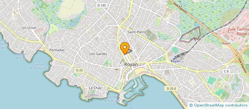 localisation de l'entreprise BRIGNONE GROUPE DISTRIBUTION à ROYAN