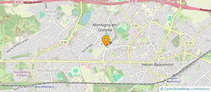 localisation de l'entreprise BRIGUI ETUDES ELECTRICITE  MONTIGNY-EN-GOHELLE