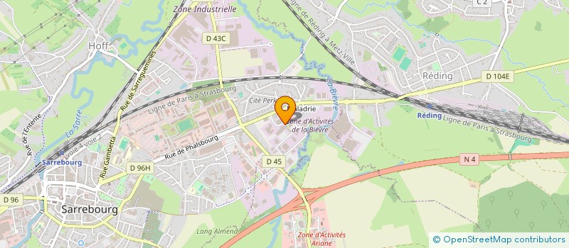 localisation de l'entreprise BRIJAK  SARREBOURG