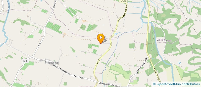 localisation de l'entreprise BRIK A BRASSBAND  PRENERON