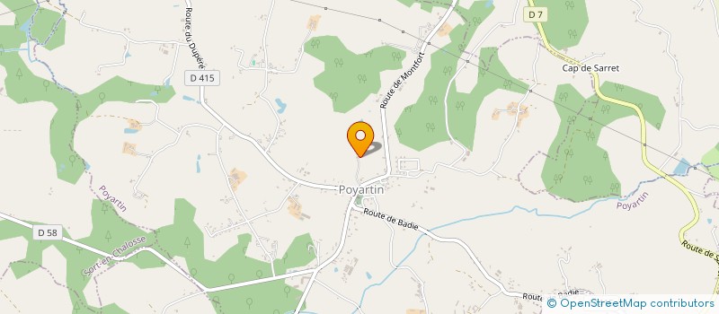 localisation de l'entreprise BRIKA  POYARTIN