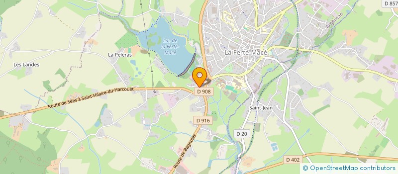 localisation de l'entreprise BRIKAP à LA FERTE MACE