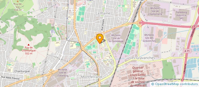 localisation de l'entreprise BRIKDOR à CLERMONT-FERRAND