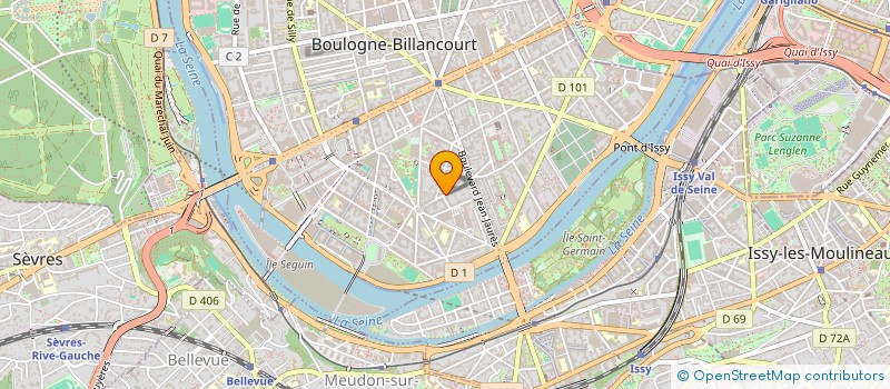 localisation de l'entreprise BRIKS - ENGINEERING WORKSHOP à BOULOGNE-BILLANCOURT