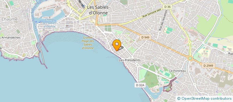 localisation de l'entreprise BRIL  LES SABLES-D'OLONNE