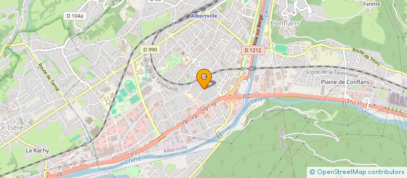 localisation de l'entreprise BRILLANCE NETTOYAGE  ALBERTVILLE