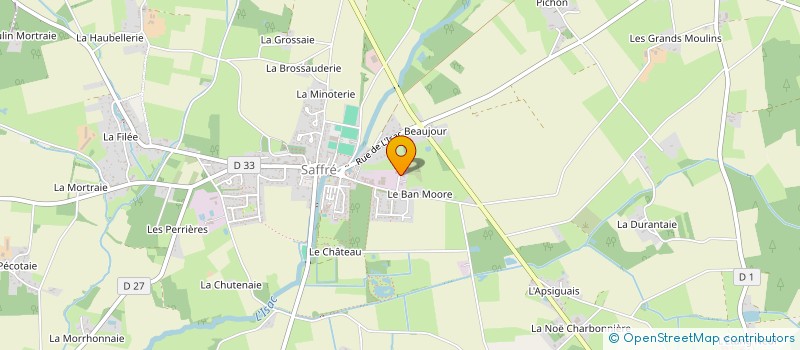 localisation de l'entreprise BRILLAND YOHANN à SAFFRE