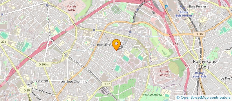 localisation de l'entreprise BRILLANT AUTOS  MONTREUIL