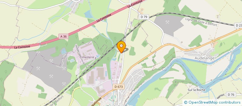 localisation de l'entreprise BRILLANT ISOL à ROCHEFORT-SUR-NENON