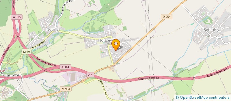 localisation de l'entreprise BRILLANT LUX SA  NOISSEVILLE