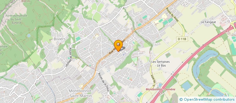 localisation de l'entreprise BRILLANT REVEIL  MONTBONNOT-SAINT-MARTIN