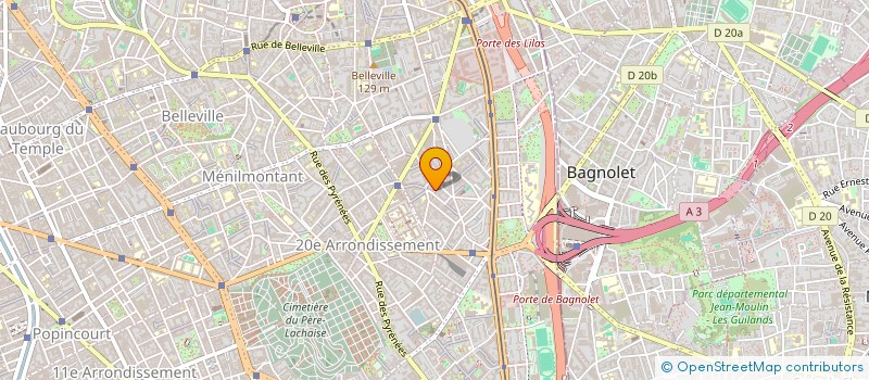 localisation de l'entreprise BRILLART  PARIS