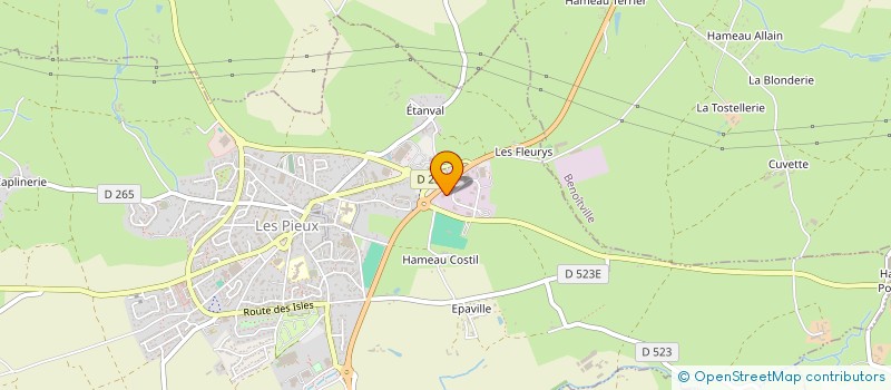 localisation de l'entreprise BRILLAUTO 50  LES PIEUX