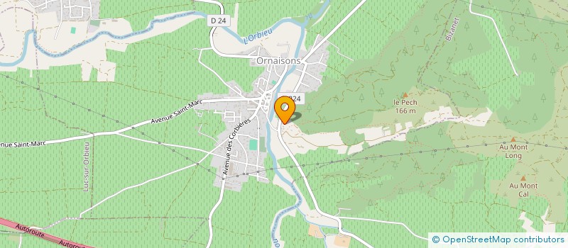 localisation de l'entreprise BRILLEAU  ORNAISONS