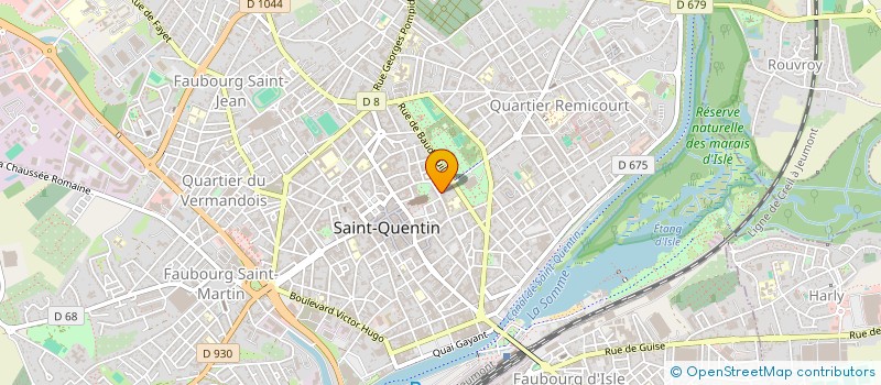 localisation de l'entreprise BRILLEMAN à SAINT-QUENTIN