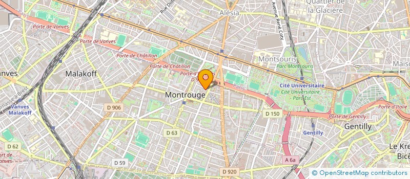 localisation de l'entreprise BRILLER A NOUVEAU  MONTROUGE