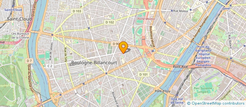 localisation de l'entreprise BRILLER EN VILLE  BOULOGNE-BILLANCOURT