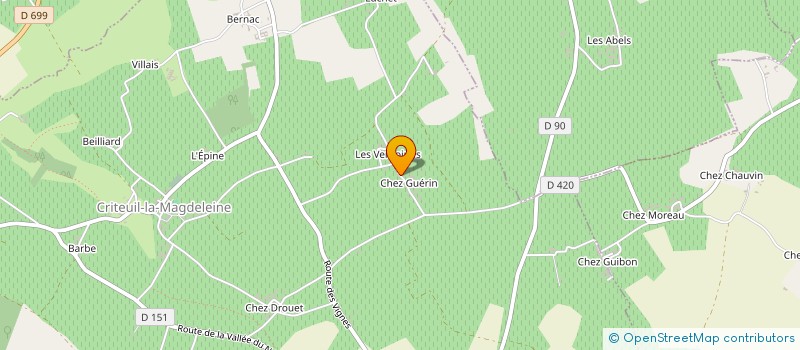 localisation de l'entreprise BRILLET-VERNINE à LAGARDE-SUR-LE-NE