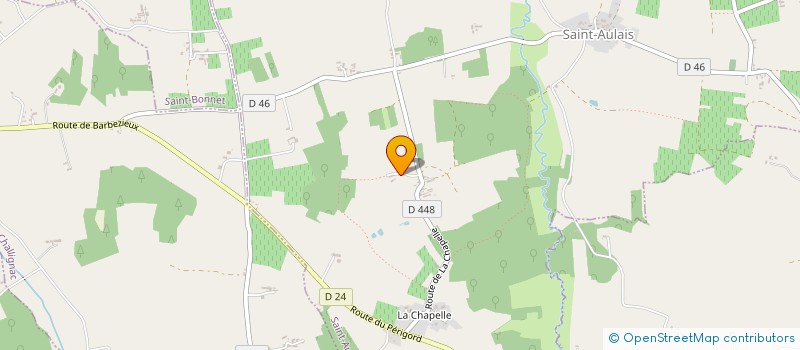 localisation de l'entreprise BRILLOUET  BARBEZIEUX SAINT HILAIRE